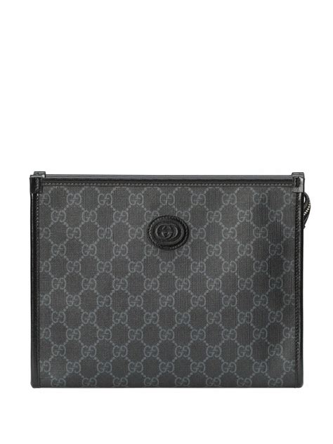 beauty case gucci nero|Beauty case with Interlocking G .